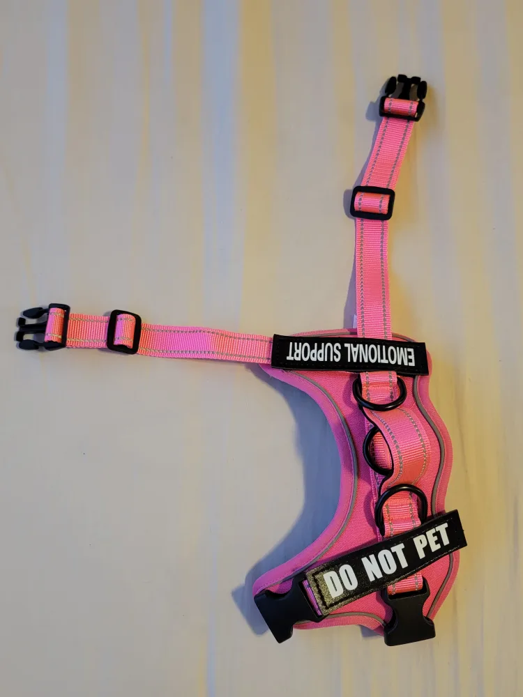 Pink Emotional Support Pet Harness image indicator(5)