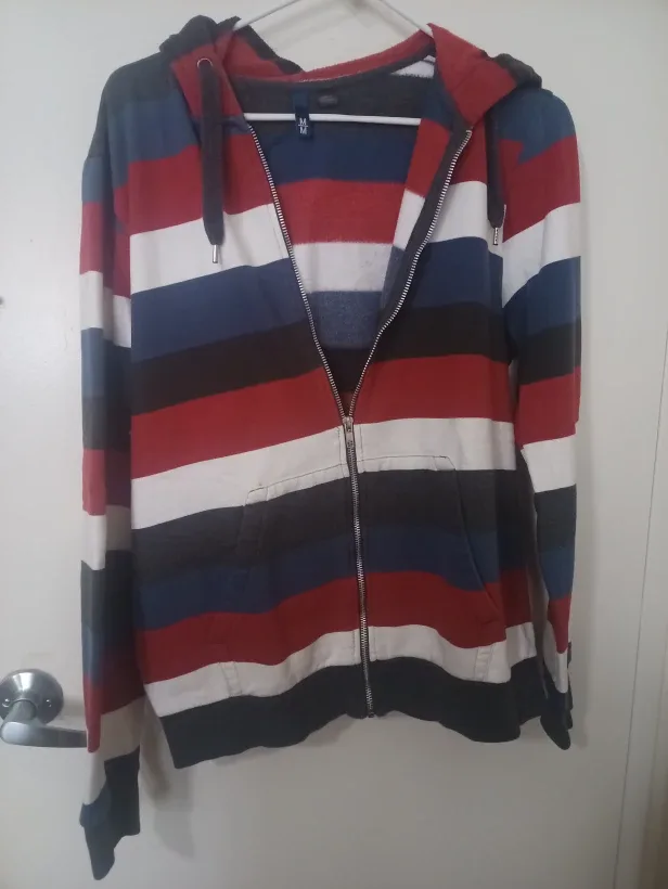 H&M Striped Hoodie, Size M