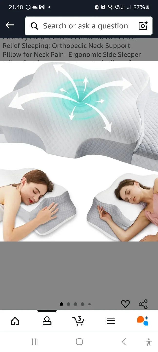 Ergonomic Contour Memory Foam Pillow image indicator(7)