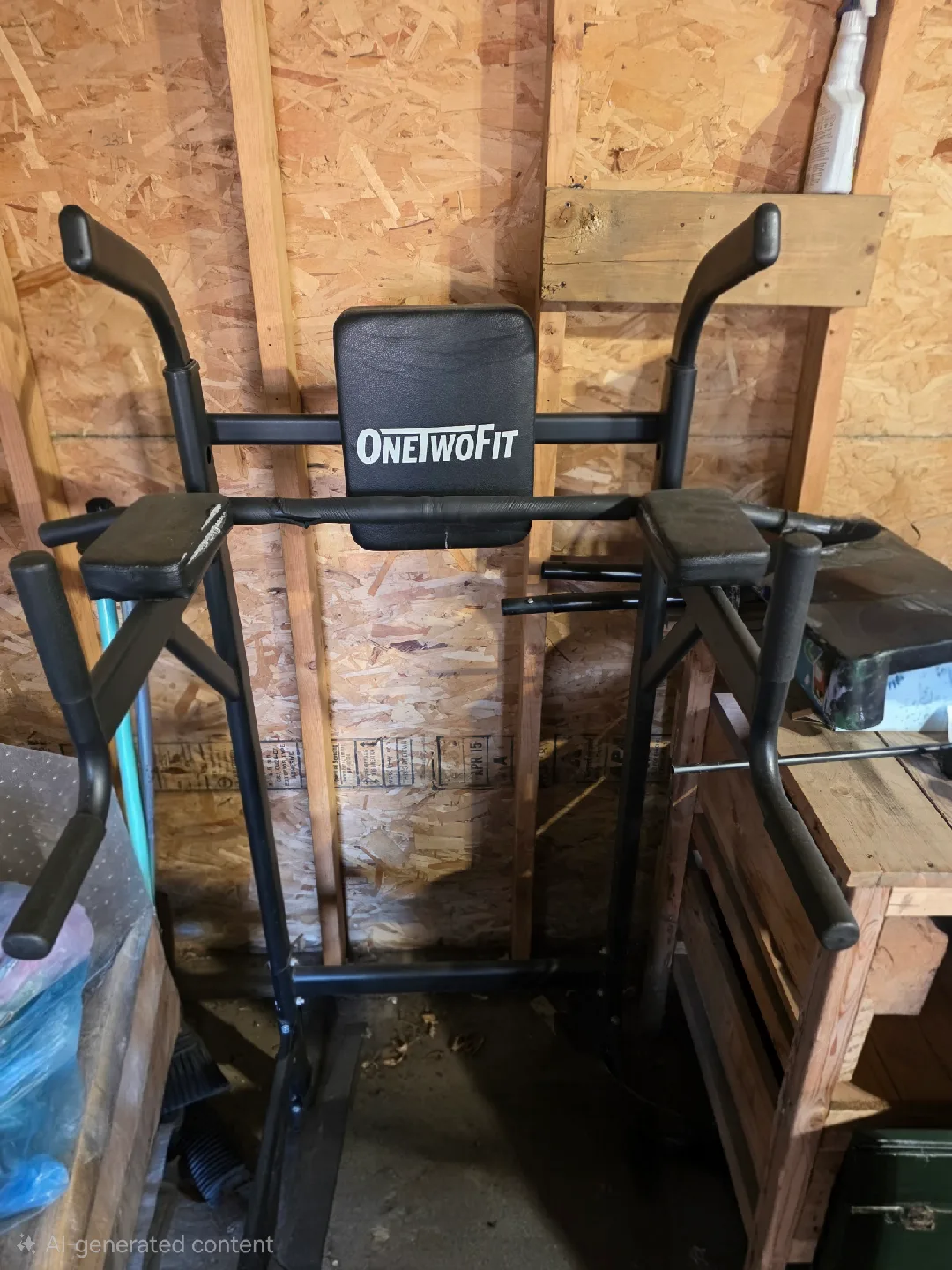 ONETWOFIT Dip Station Pull Up Bar image indicator(2)