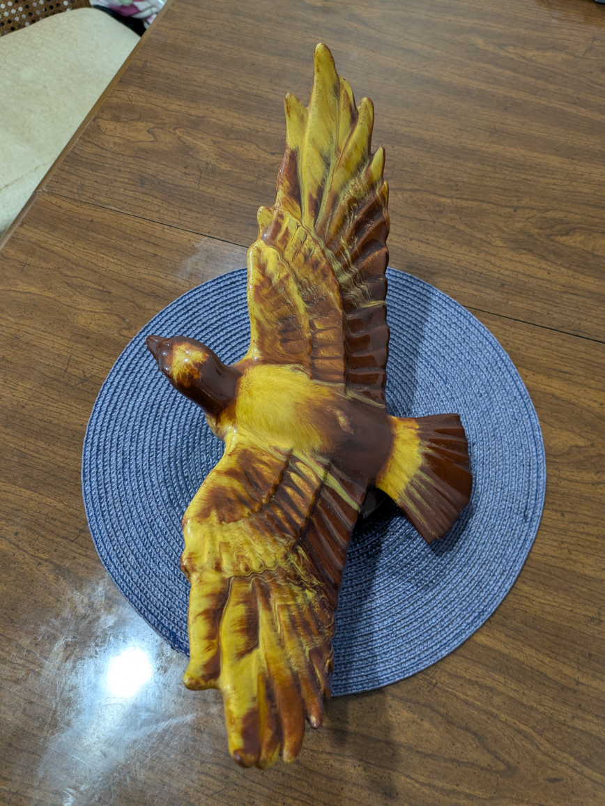 Vintage Ceramic Eagle Figurine