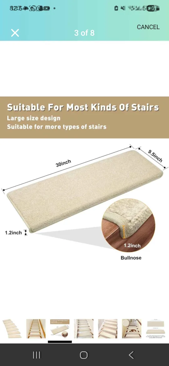Beige Stair Treads - Set of 14 image indicator(3)