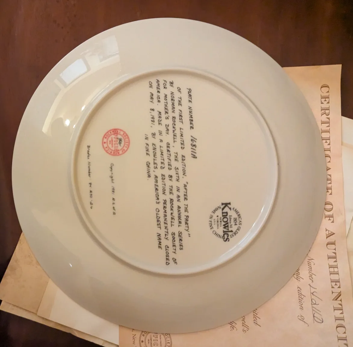 Knowles Norman Rockwell Collector Plates 4 for $40 image indicator(2)