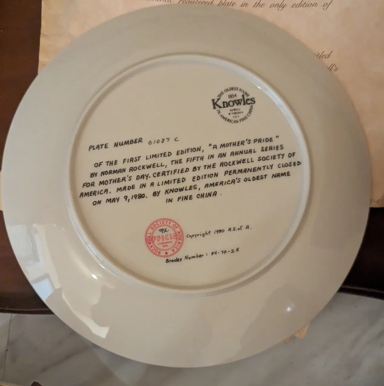 Knowles Norman Rockwell Collector Plates 4 for $40 image indicator(4)