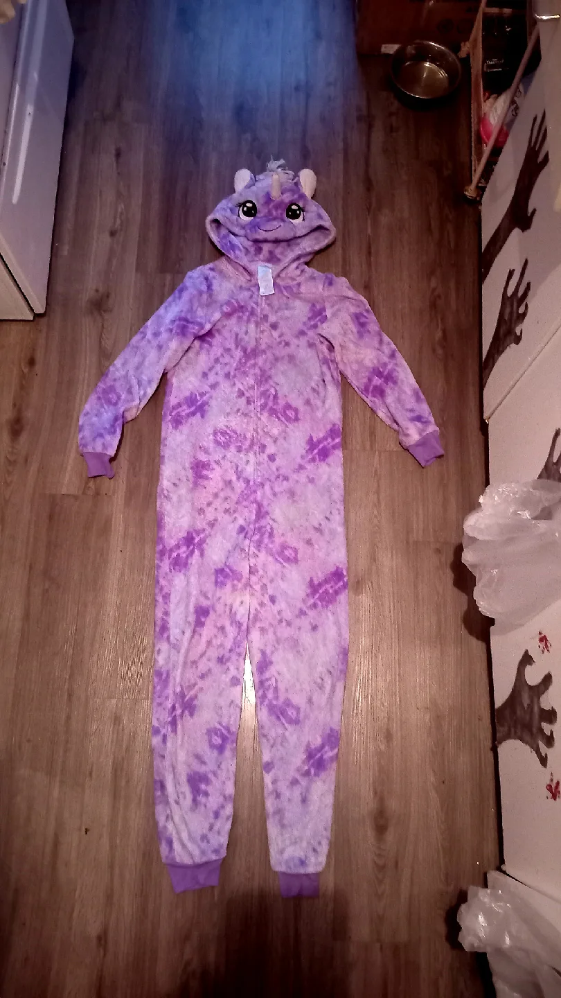 Justice Girls Unicorn Onesie - Size L (10/12)
