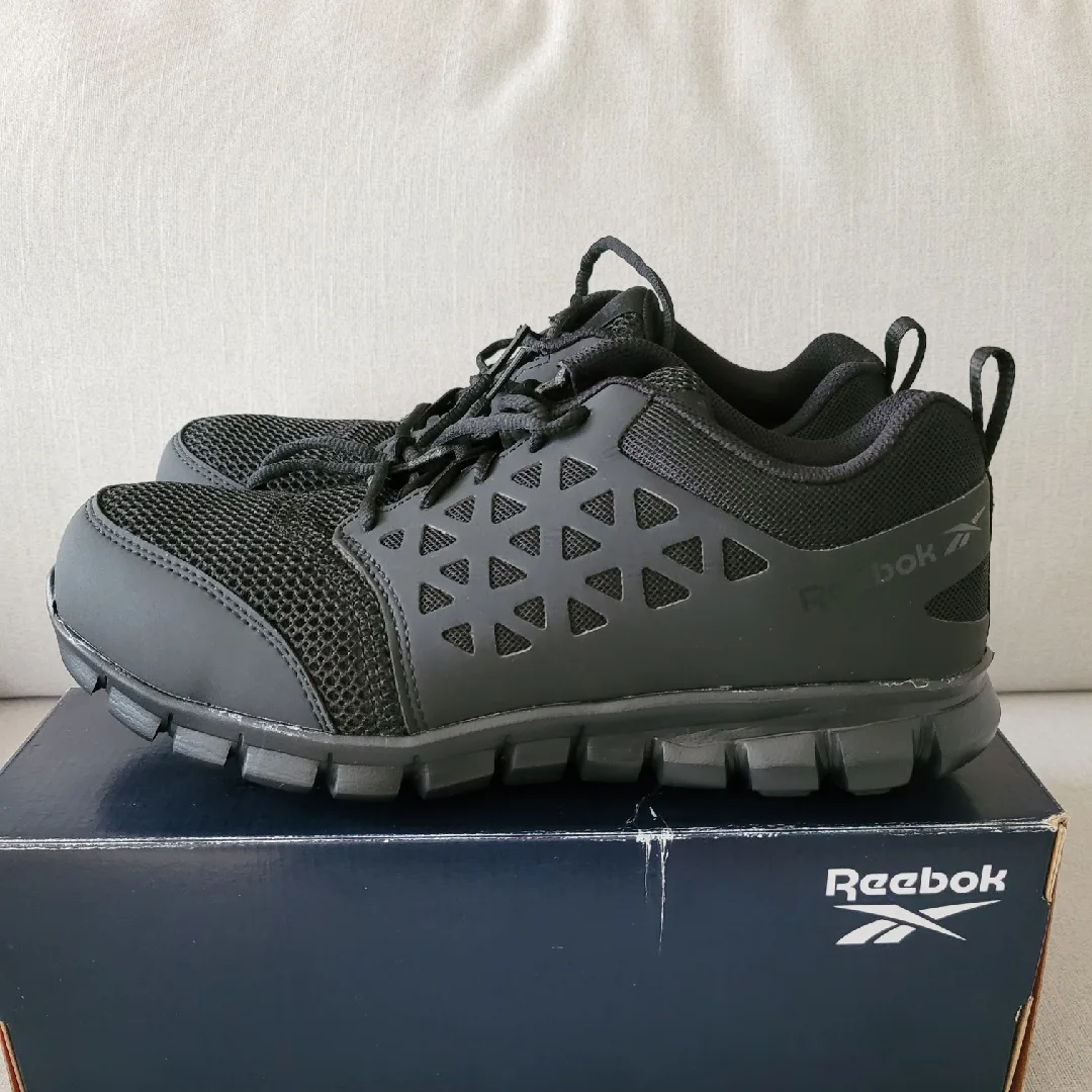 Men's Reebok Sublite Cushion Work Athletic Shoes 9.5/10 - Black thumbnail