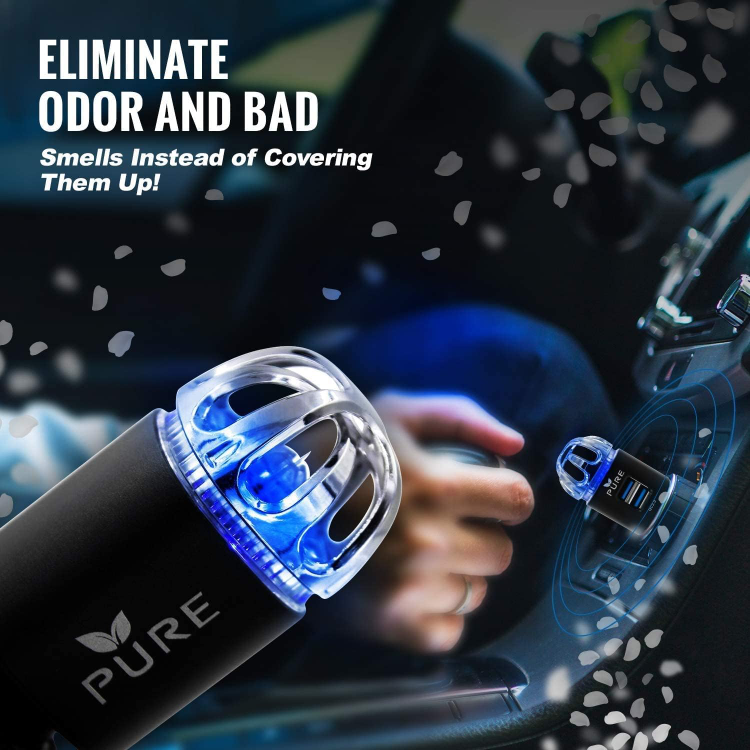 Car Air Purifier Premium Air Ionizer & Car Charger Accessory - photo 5
