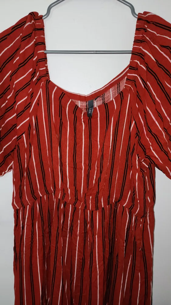 XL Red Striped Dress image indicator(5)