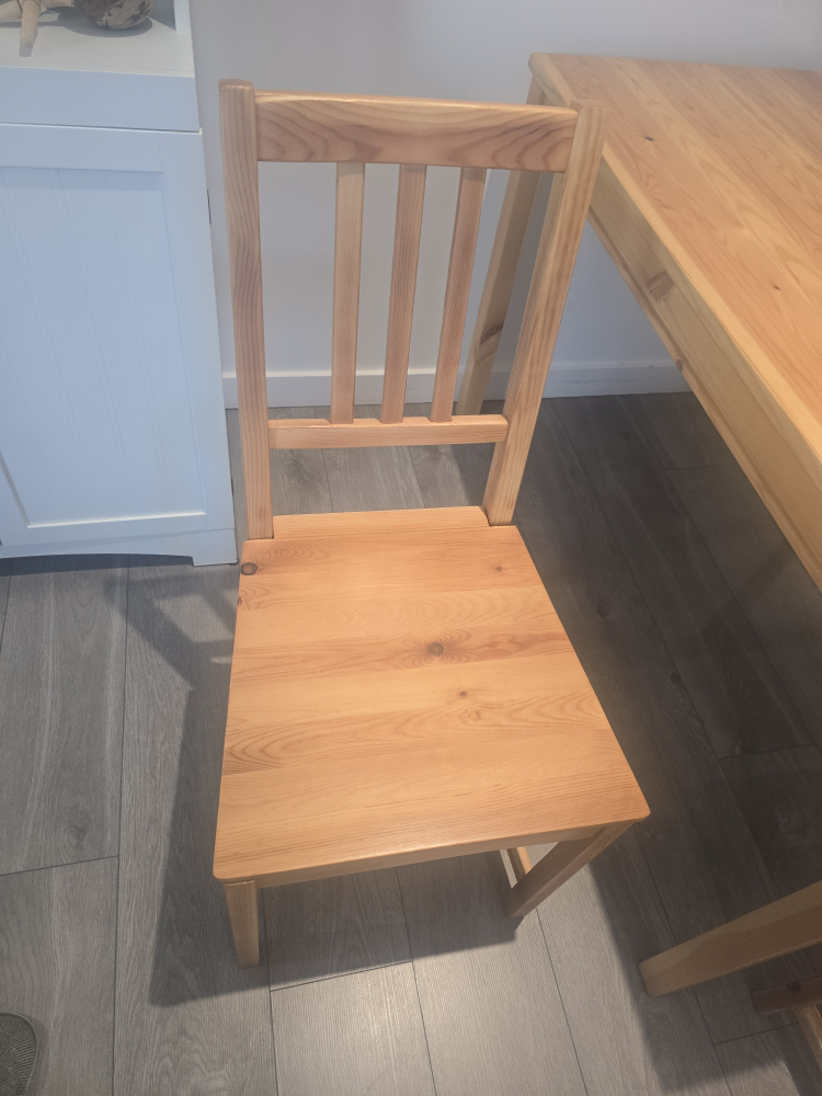 Refinished Dining Table and Chairs - Solid Wood - photo 3