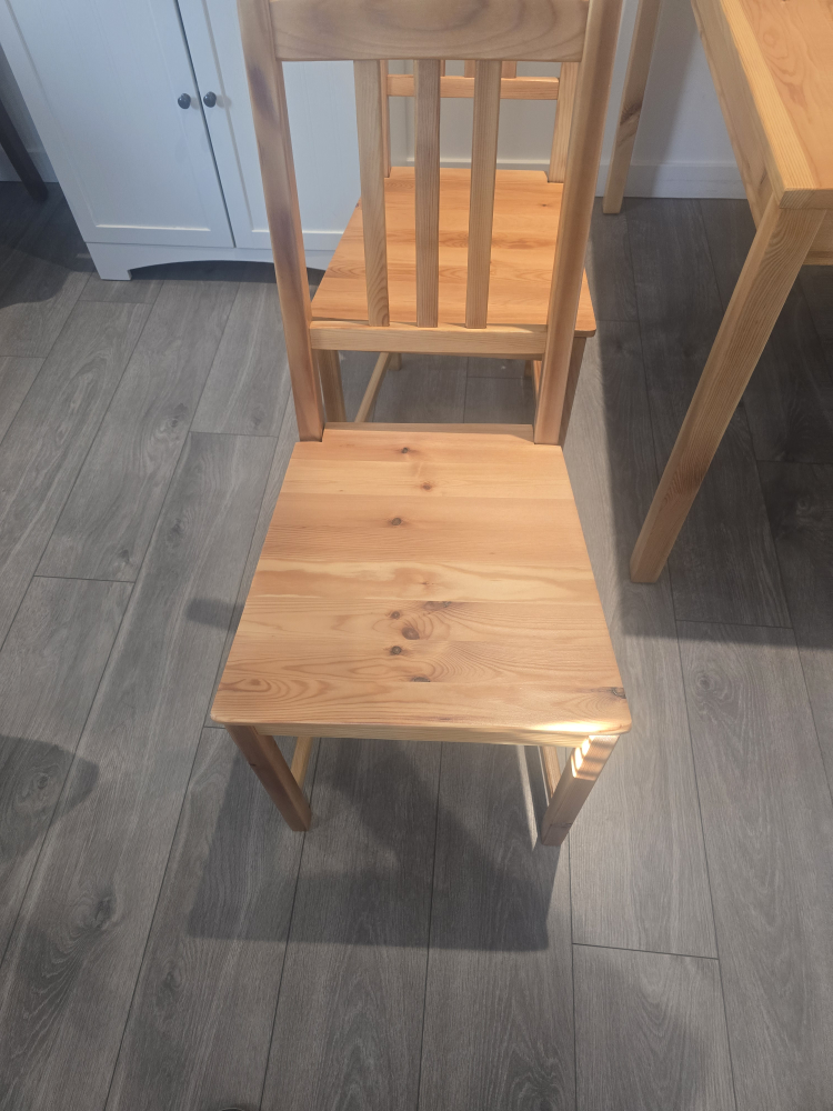 Refinished Dining Table and Chairs - Solid Wood - photo 4