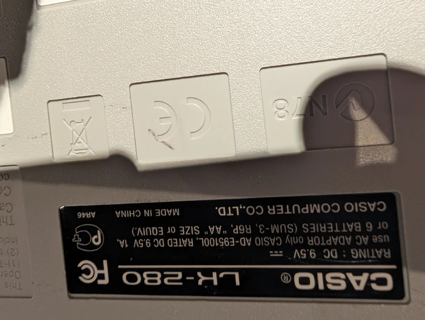 Casio LK-280 Keyboard with Stand and Bench image indicator(2)