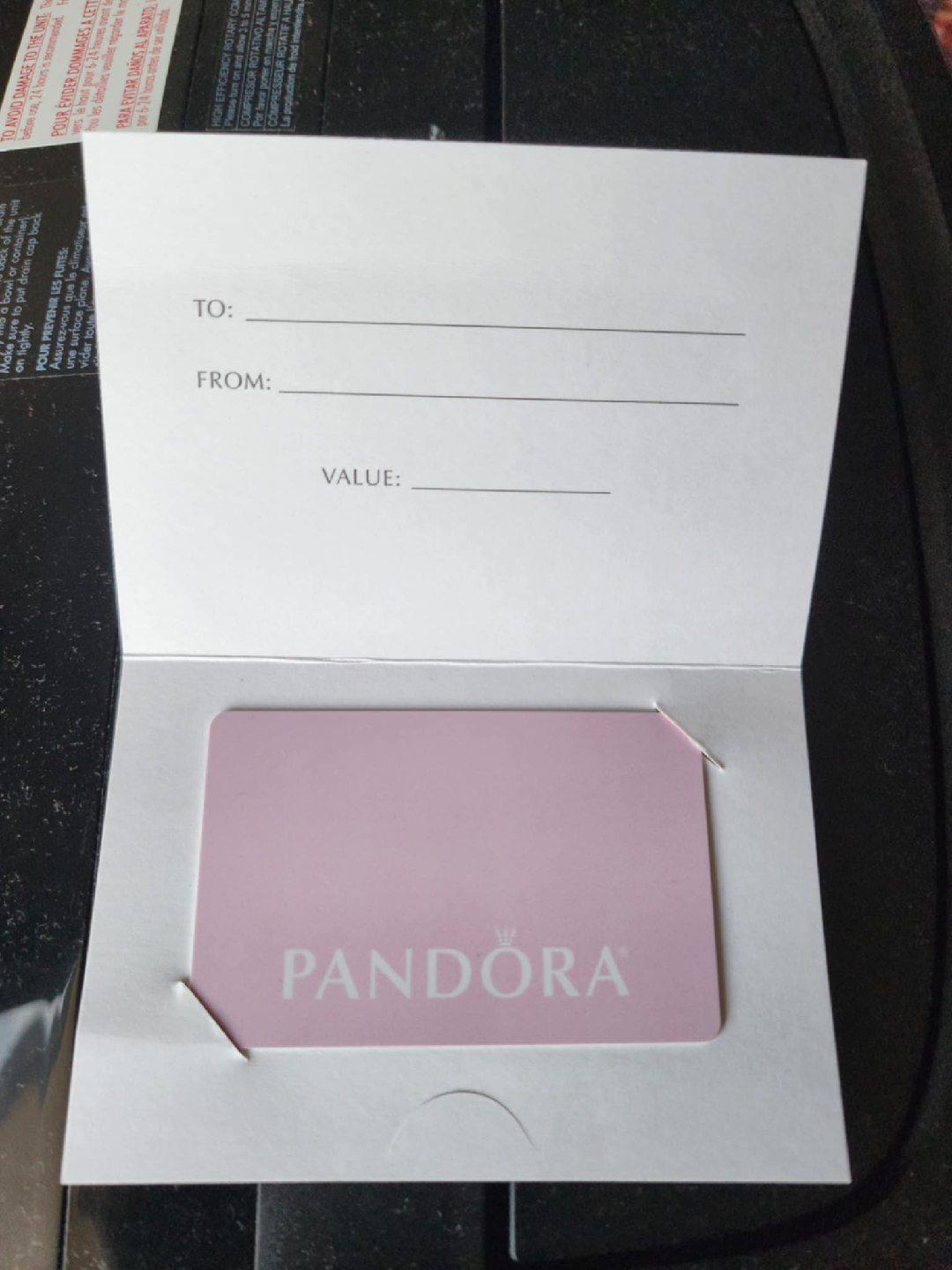 Pandora Giftcard