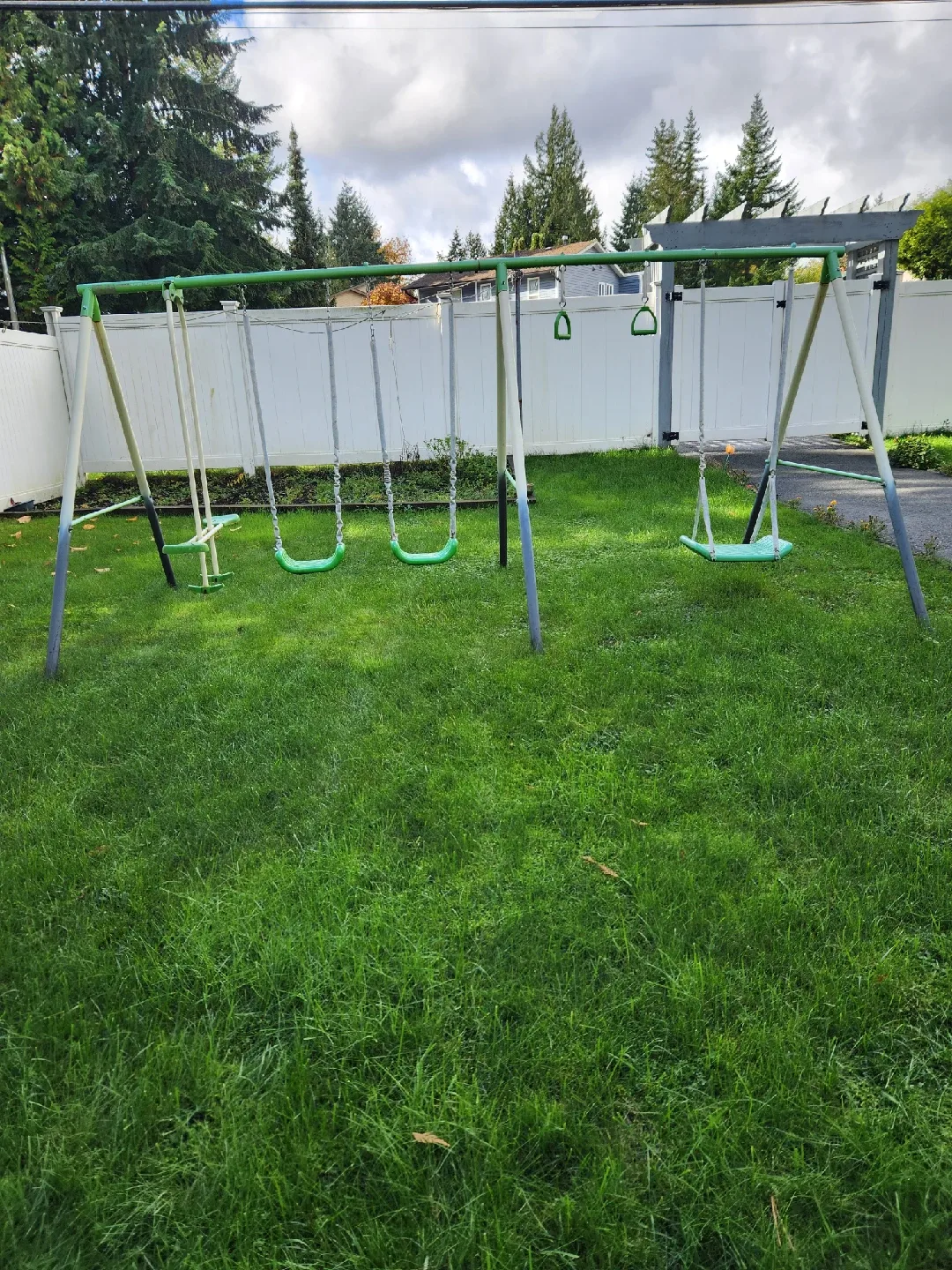 Swing Set With Slide (not shown) image indicator(2)