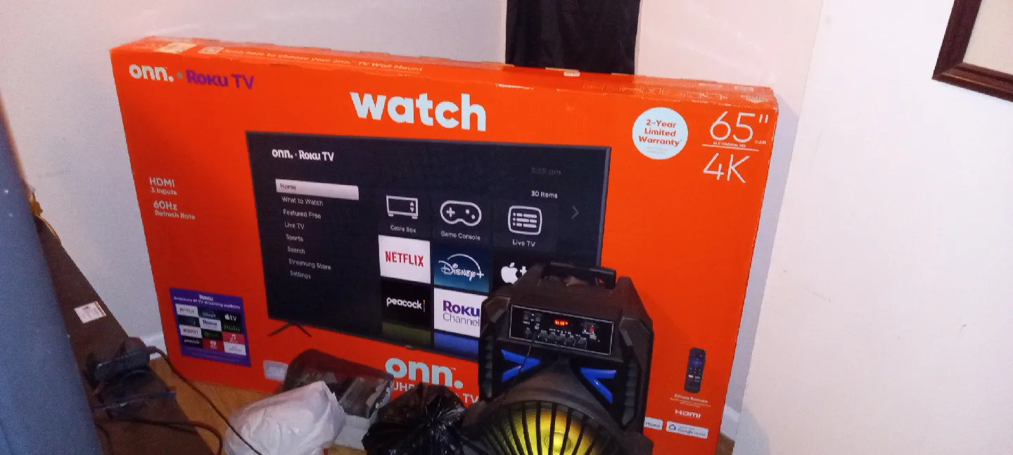 onn. Roku TV 65" 4K thumbnail