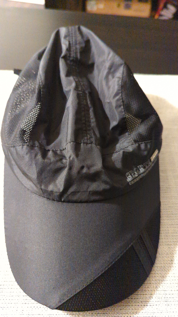 Black Running Sports Cap