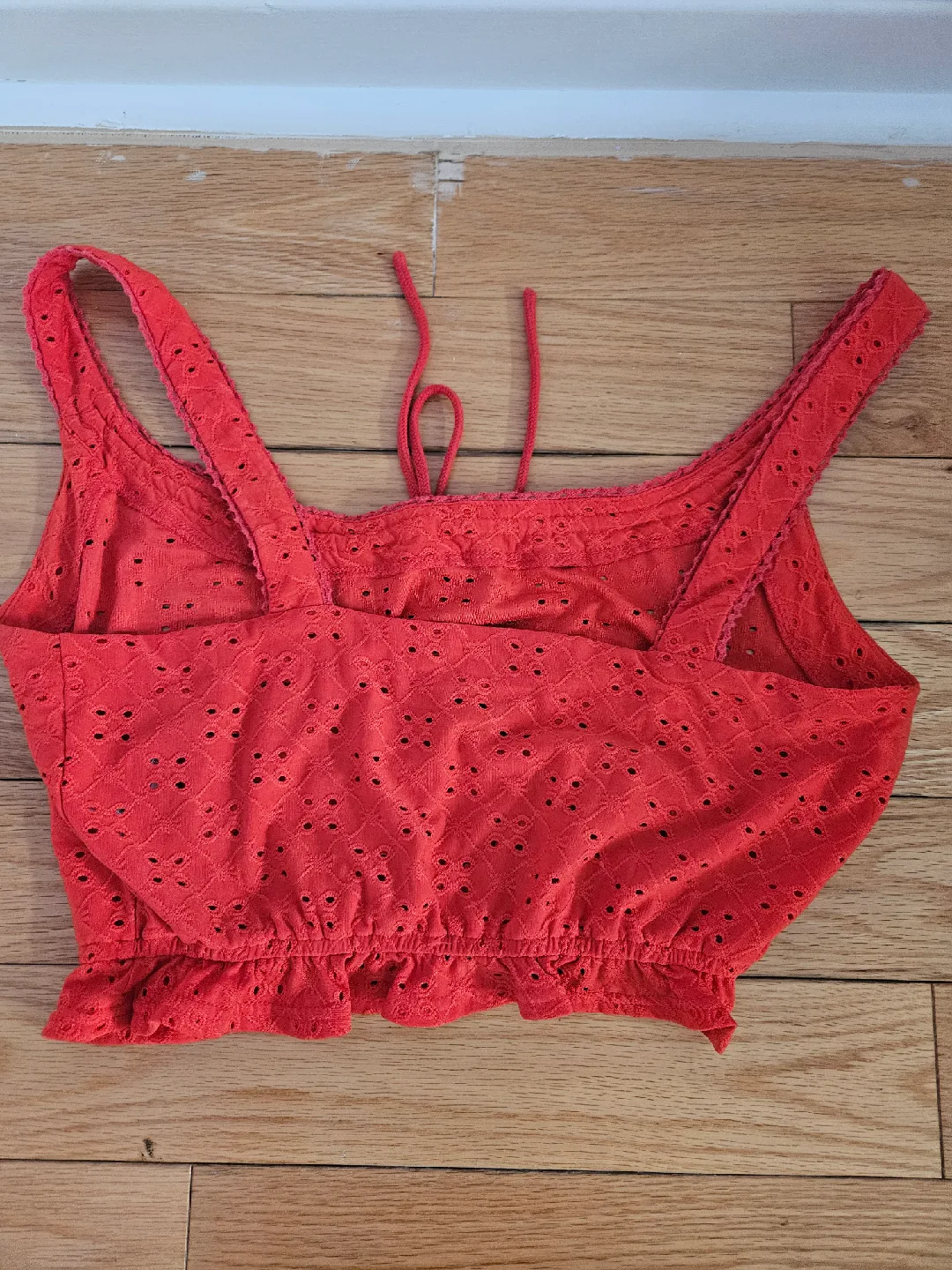 Forever 21 Red Crop Top - Size Small image indicator(3)