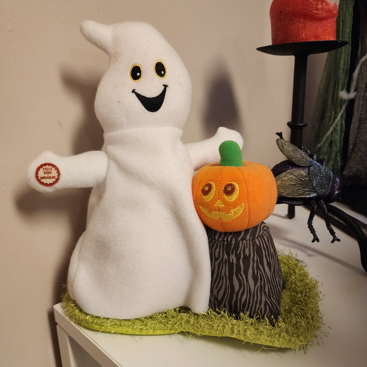 Halloween Animated Ghost and Pumpkin Decoration