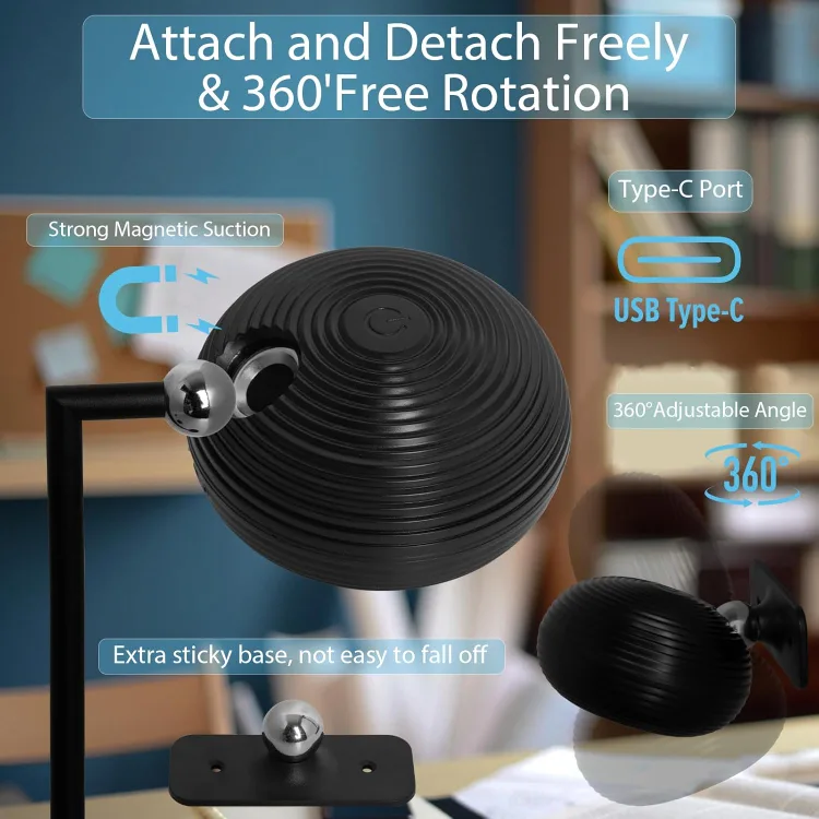 Black Magnetic Desk Lamp image indicator(2)