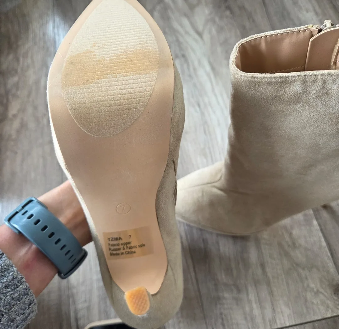 YZMA Beige Ankle Boots - Size 7 image indicator(3)