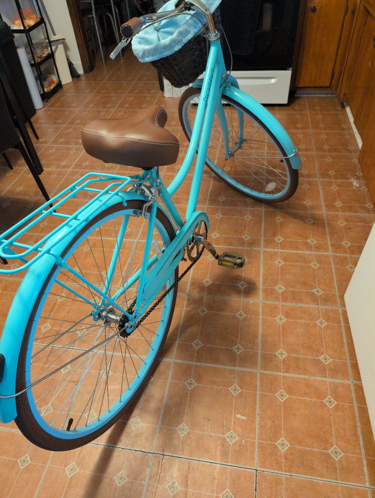 KENT 700C Providence Cruiser Bike Adult, Light blue and brown - photo 2