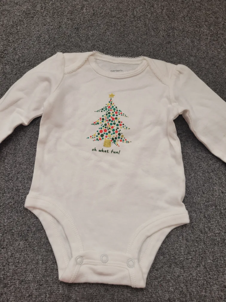 Carter's 3M Christmas Outfit - Bodysuit, Skirt, Leggings image indicator(7)