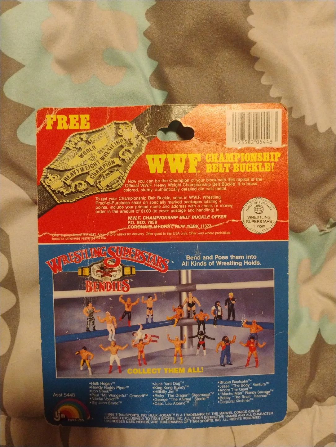 WWF Wrestling Superstars Bendies Rowdy Roddy Piper Figure image indicator(2)