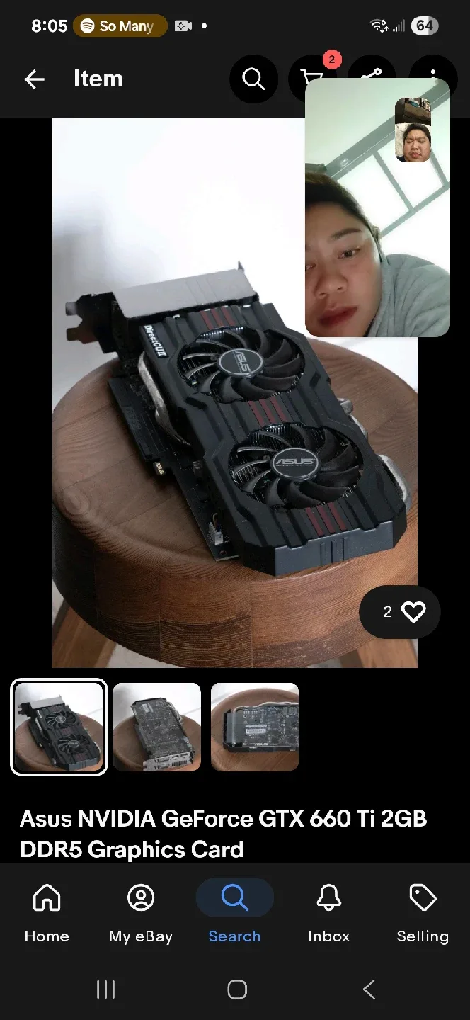 Asus NVIDIA GeForce GTX 660 Ti 2GB Graphics Card image indicator(5)