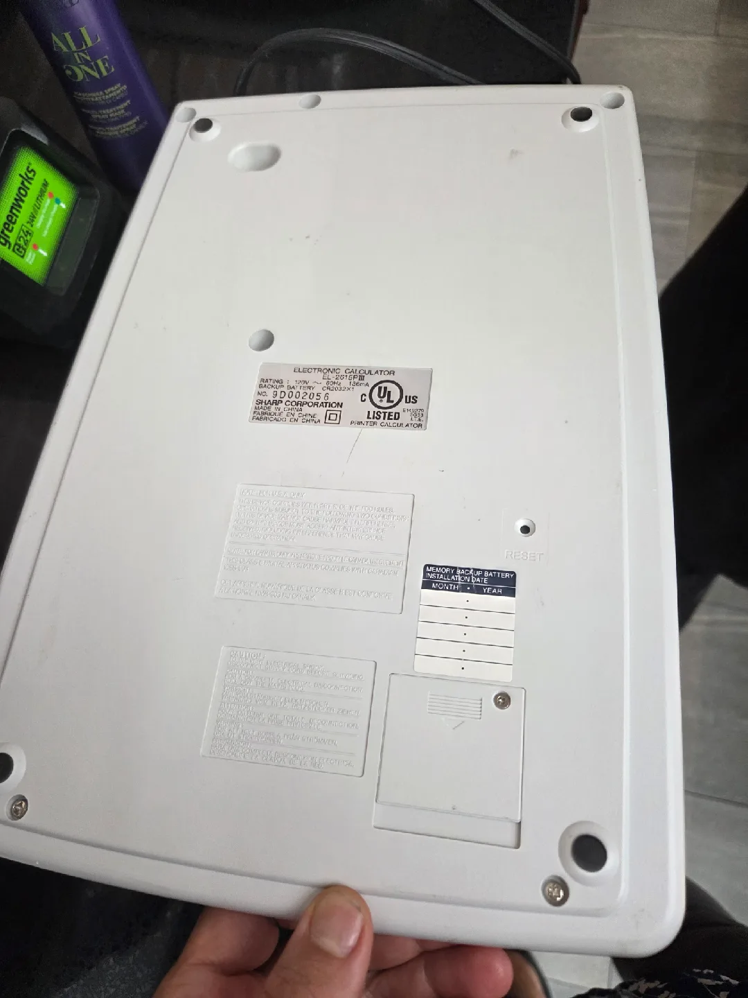 Sharp EL-2619PIII Electronic Calculator image indicator(3)