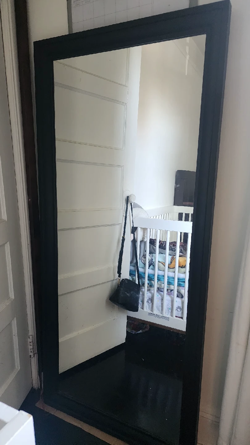 Full Length Black Framed Mirror