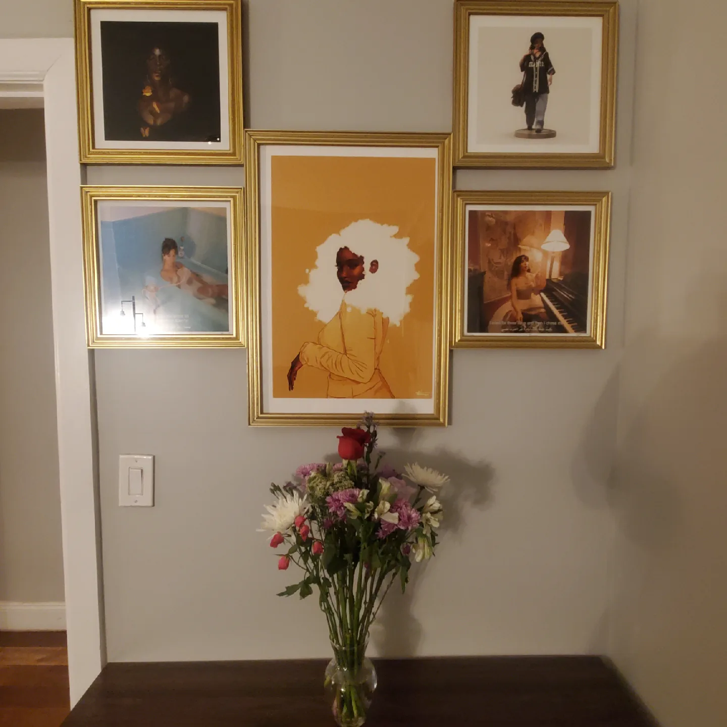 Butterflies & Hoops Print in Frame image indicator(2)