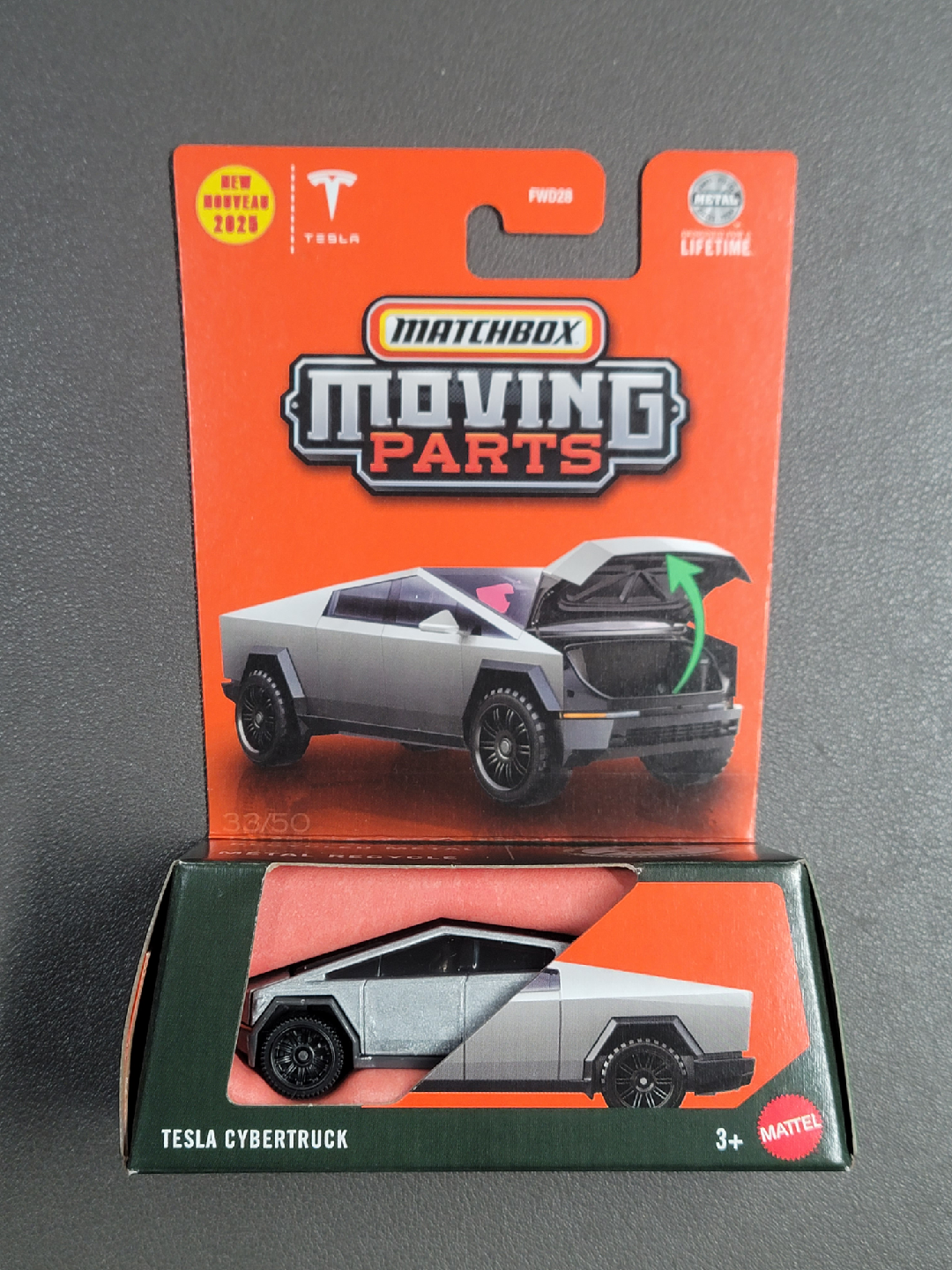 New Tesla Cybertruck Matchbox Moving Parts 2025