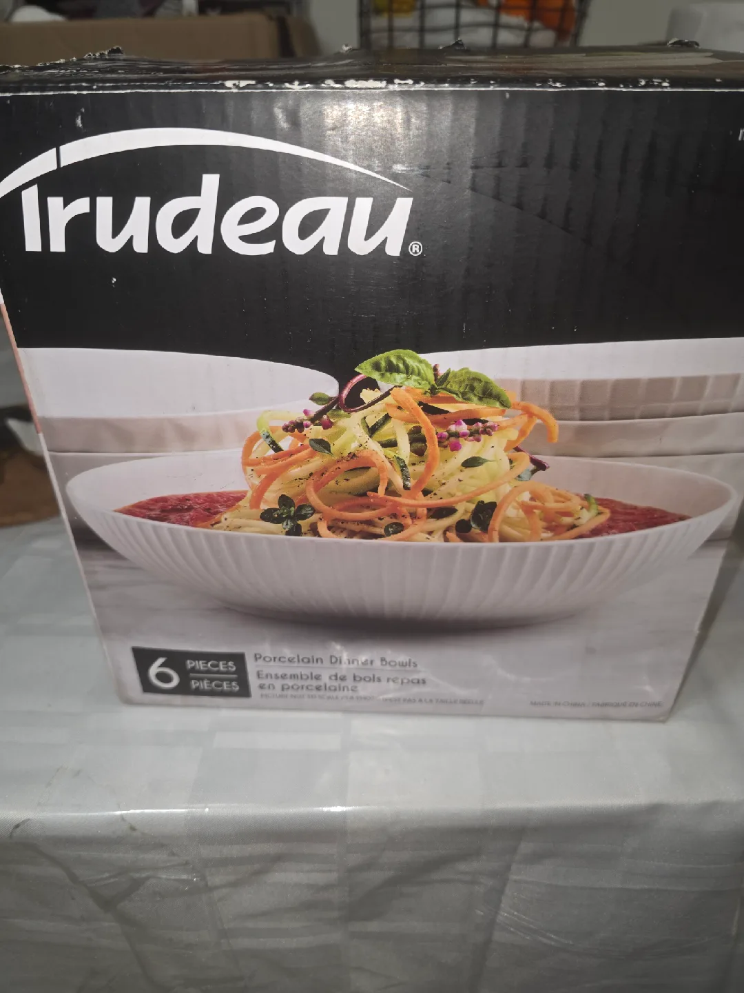 Trudeau Porcelain Dining Bowls - 4 Piece Set thumbnail