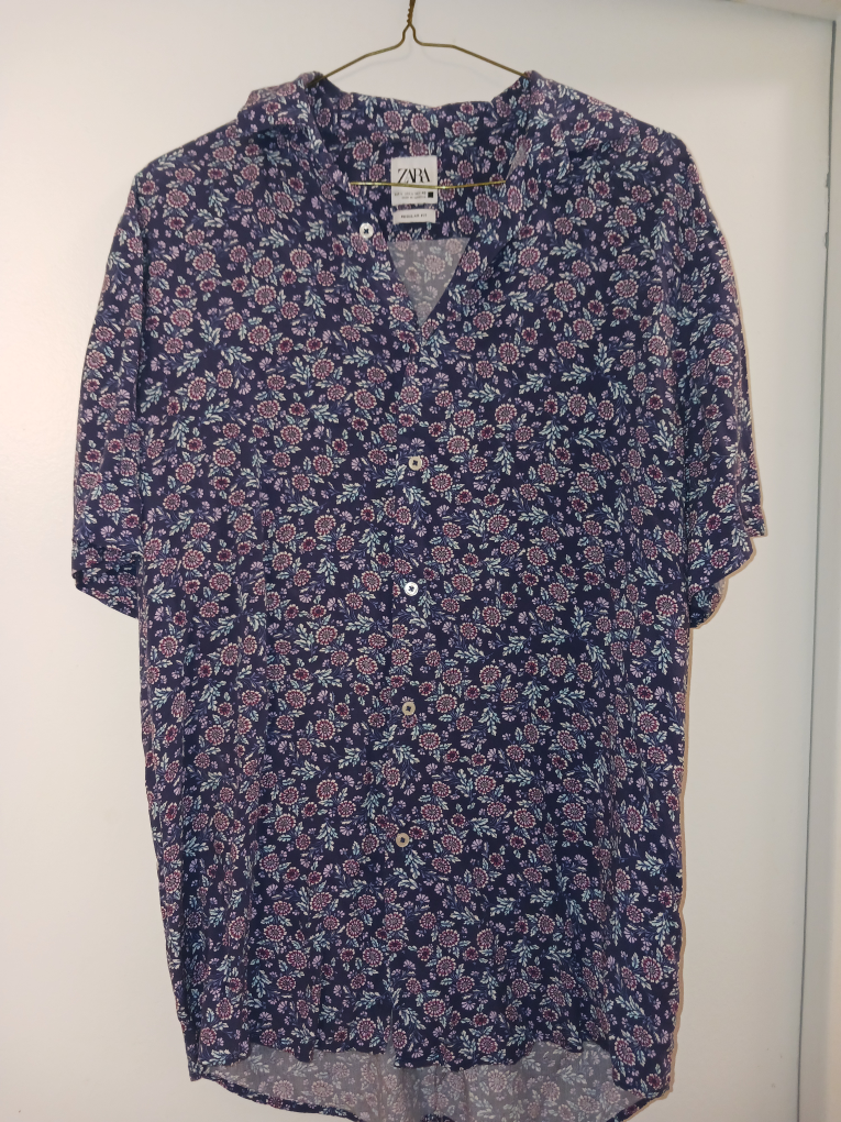 Zara Floral Print Shirt - Size EUR 40 / US 8