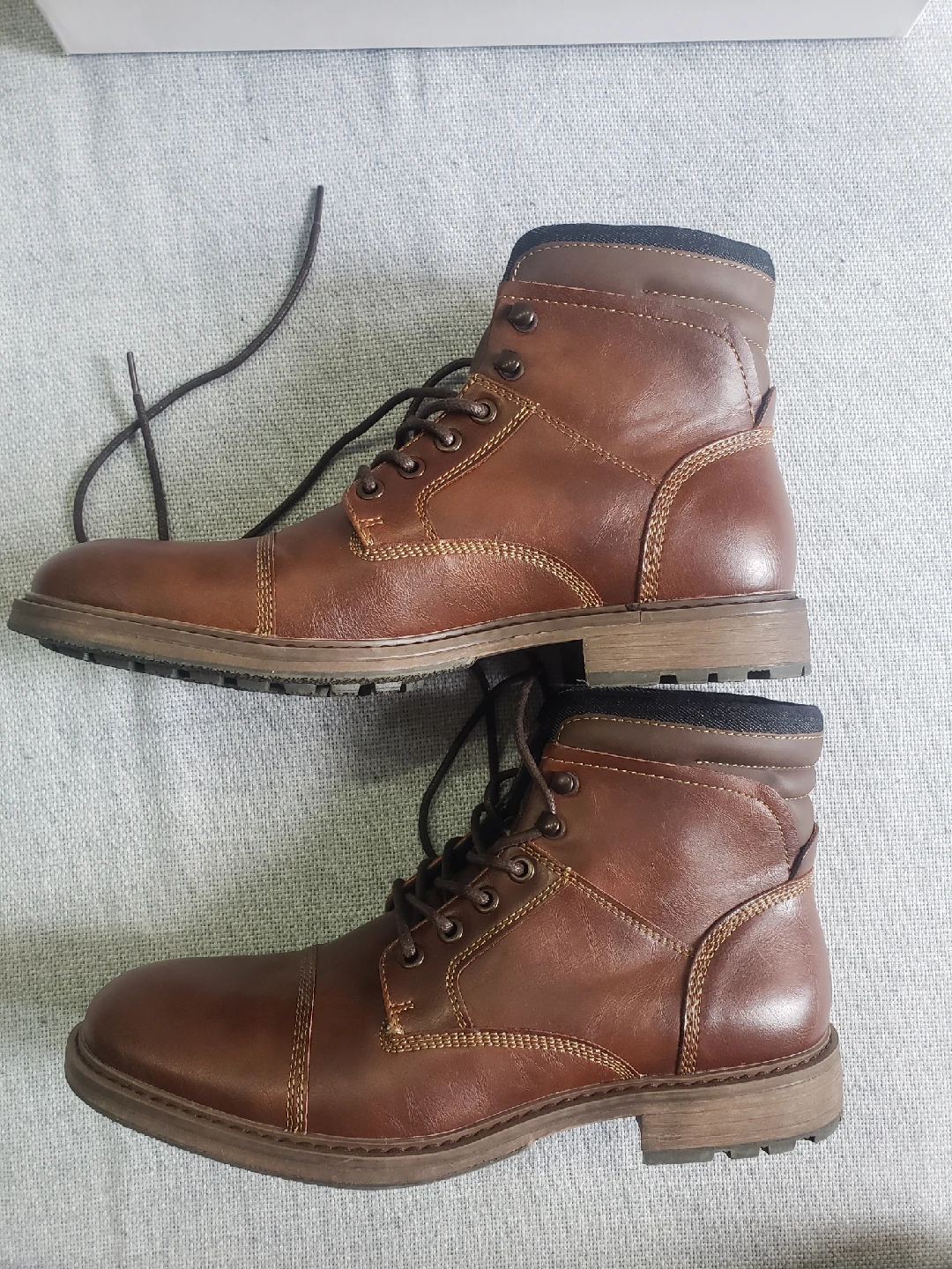 Brand New Core Life Brown Leather Boots Size 9 - photo 5