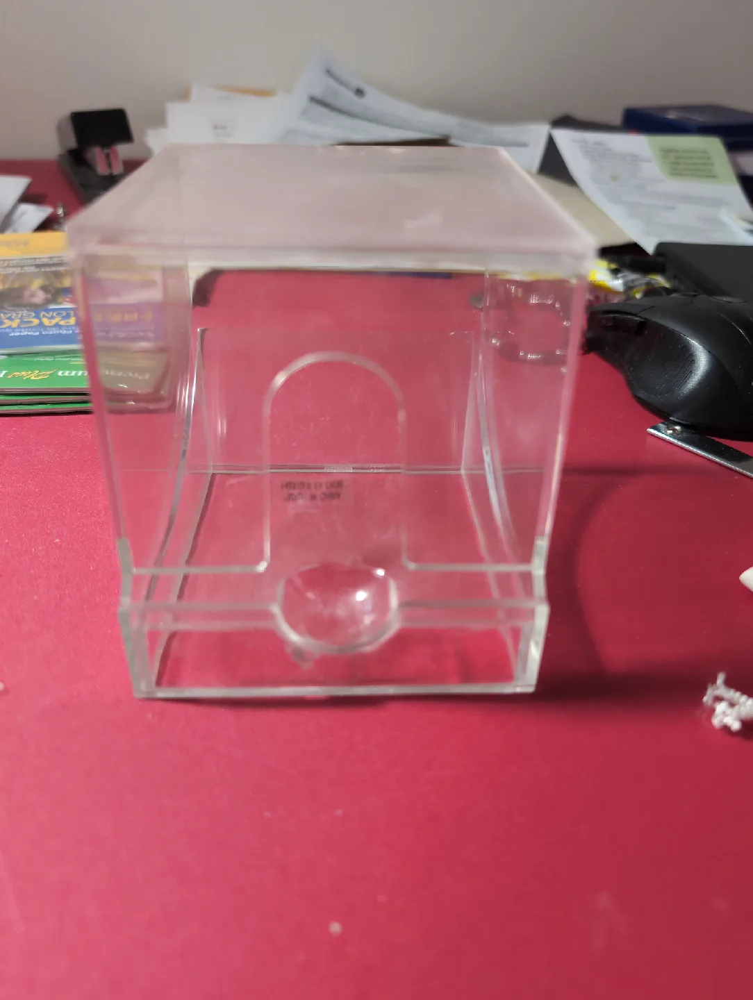 Clear Acrylic q-tips dispenser Case image indicator(2)