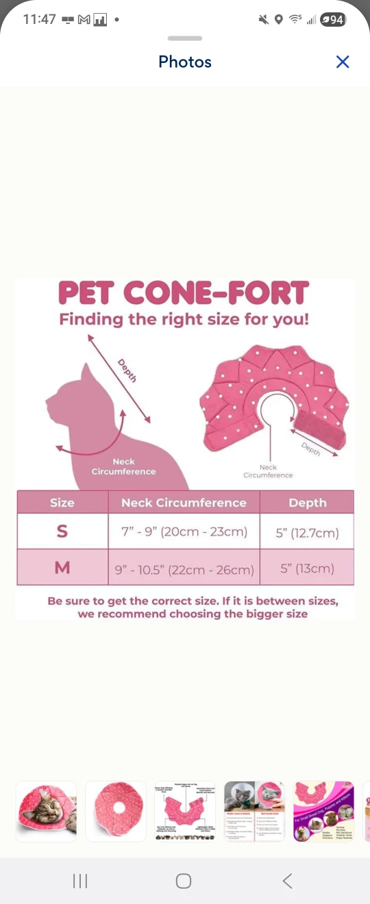 Pet cat dog recovery cone - photo 2