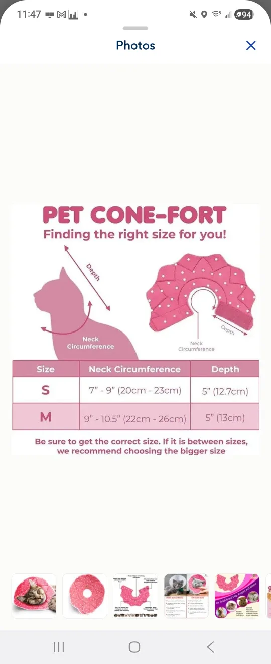 Pet cat dog recovery cone image indicator(2)