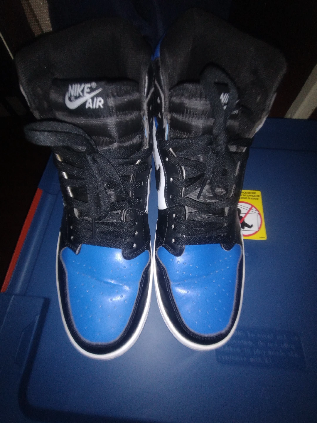 Nike Air Jordan 1 Retro High - Blue/Black Size 12 - photo 2