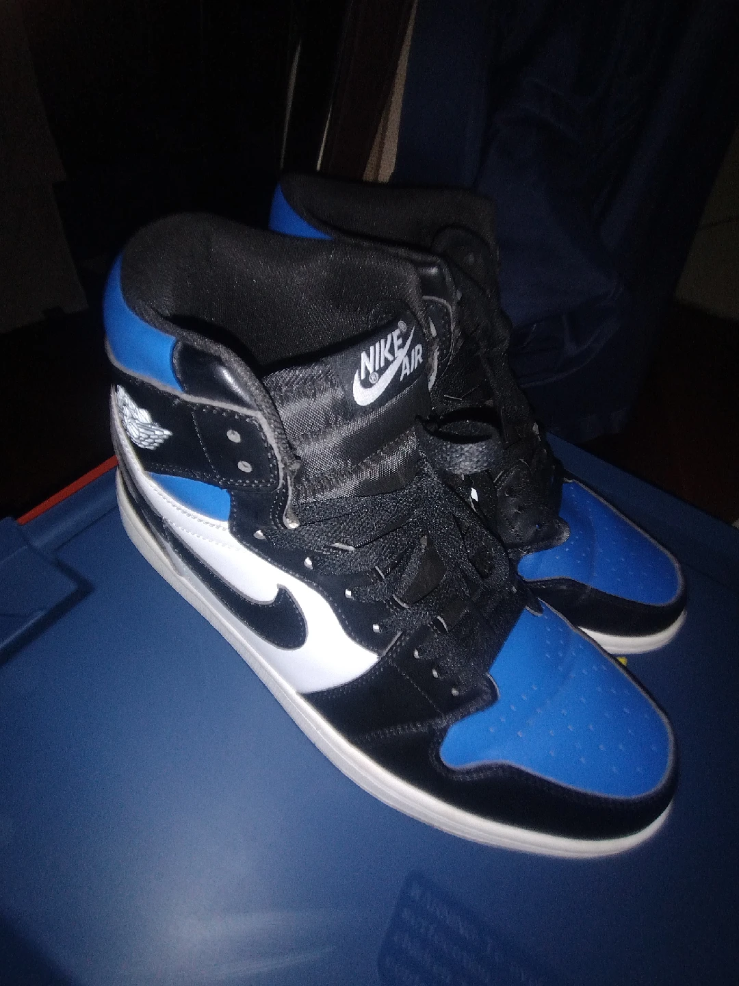 Nike Air Jordan 1 Retro High - Blue/Black Size 12 - photo 3