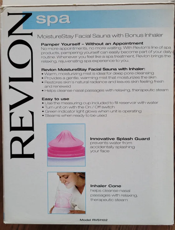 Revlon MoistureStay Facial Sauna with Bonus Inhaler image indicator(2)