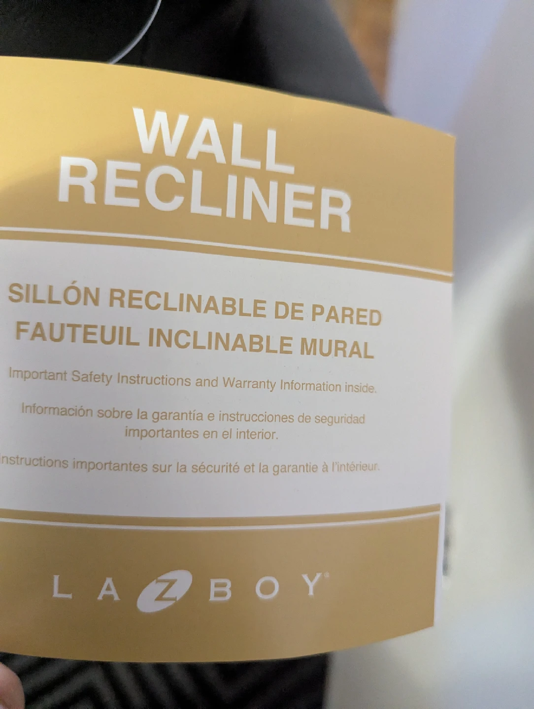 LA-Z-BOY Wall Recliner - Black - photo 2