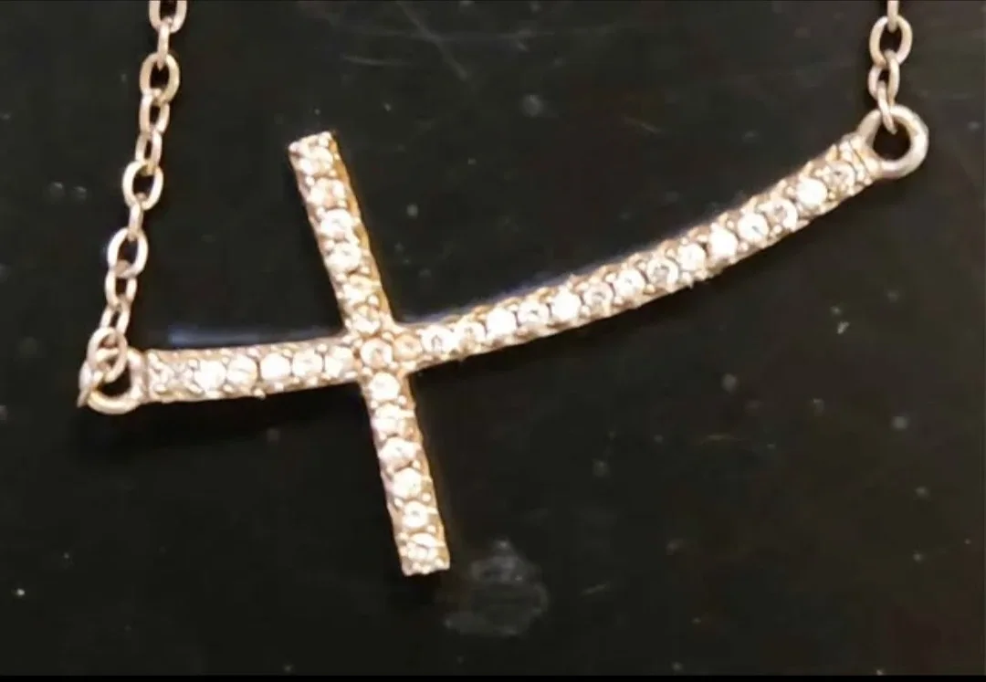 Sterling Silver 925 Crystal Pendant Necklace image indicator(2)