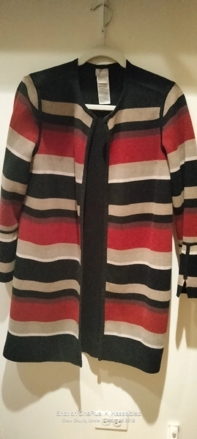 Chico's Striped Cardigan - Size-M/L
