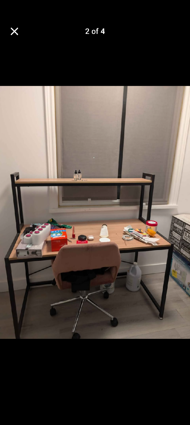 Desk with Shelf