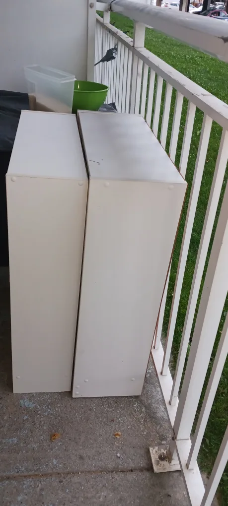 Pair of White Bookshelves $15 each image indicator(2)