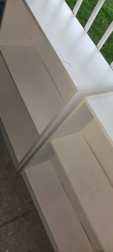 Pair of White Bookshelves $15 each image indicator(5)