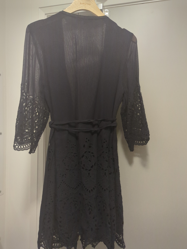 AllSaints Navy Viscose Wrap Dress - UK 10 / US 6 - photo 2