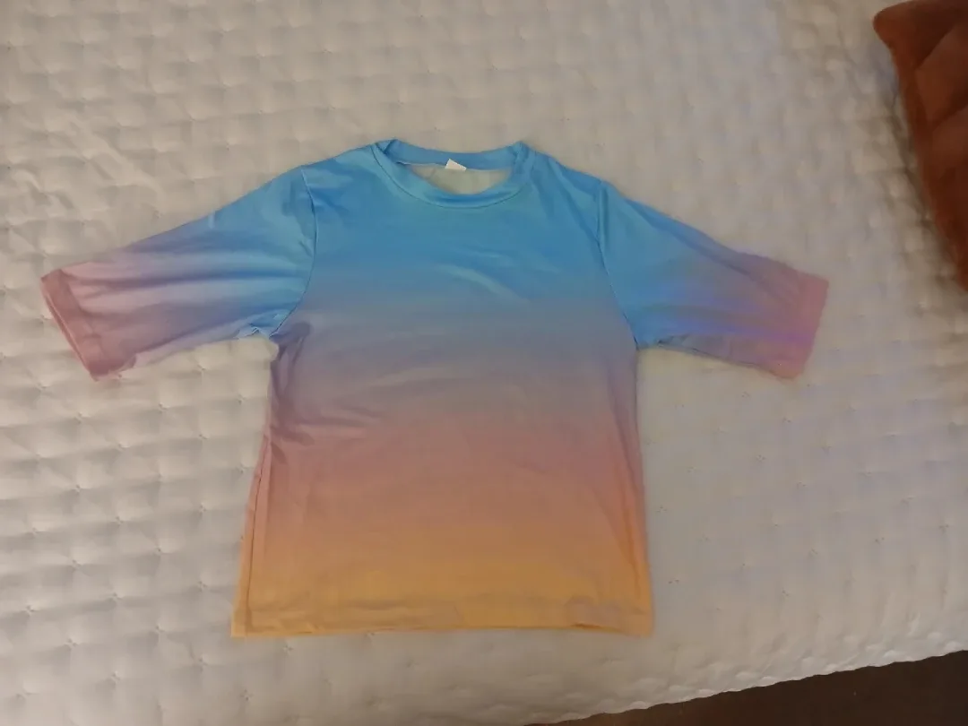 Gradient T-Shirt - Blue, Pink, Yellow