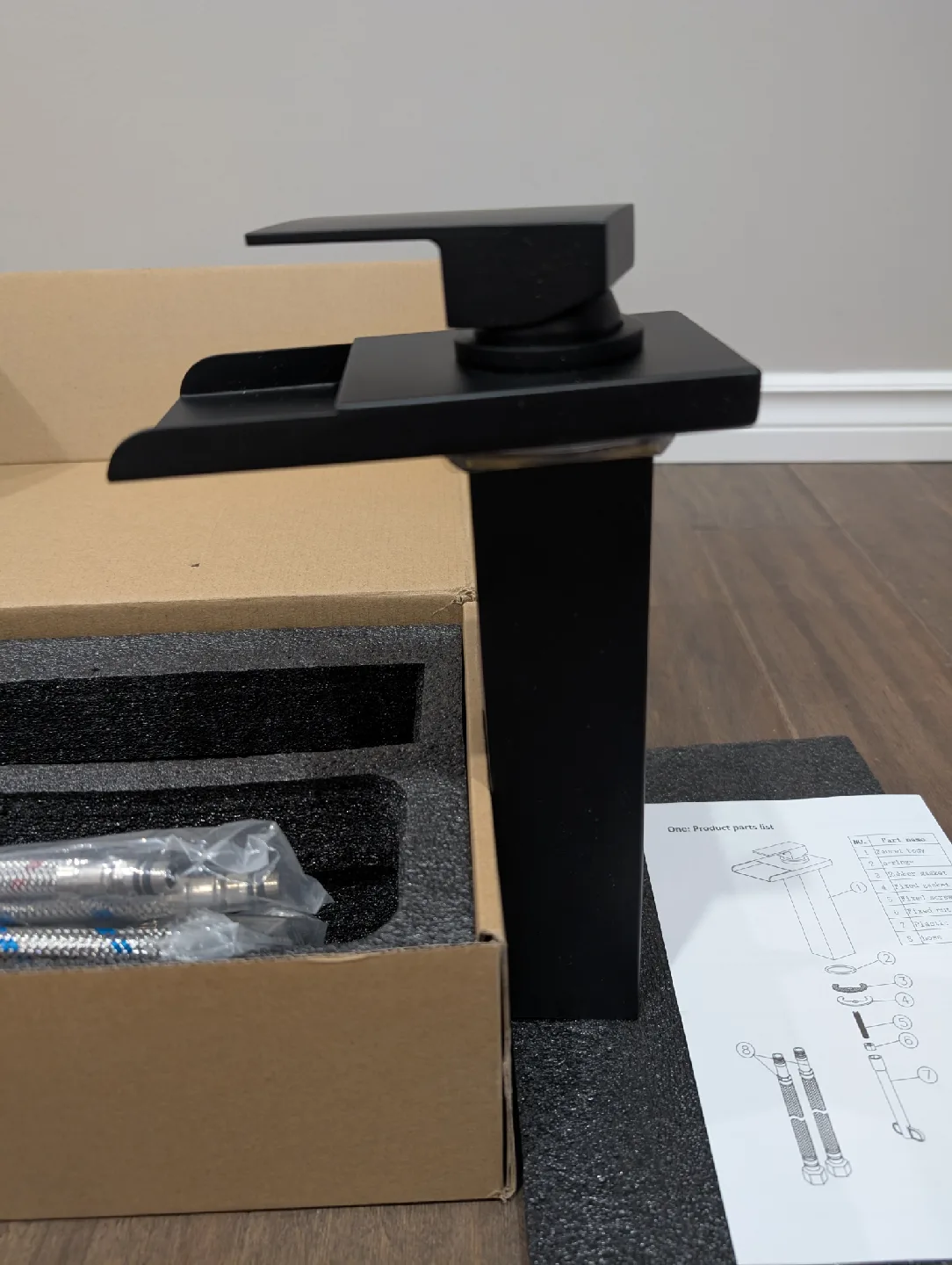 Brand New Matte Black Bathroom Vessel Faucet For Sale image indicator(2)