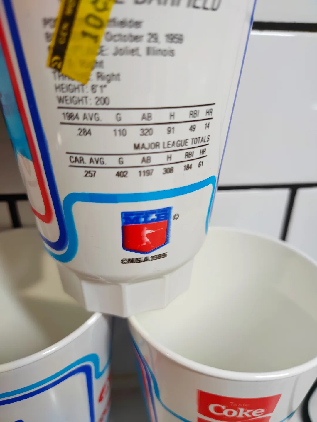 Vintage Rare 1985 Blue Jays Deadstock A&P Coke Cups x36 image indicator(5)